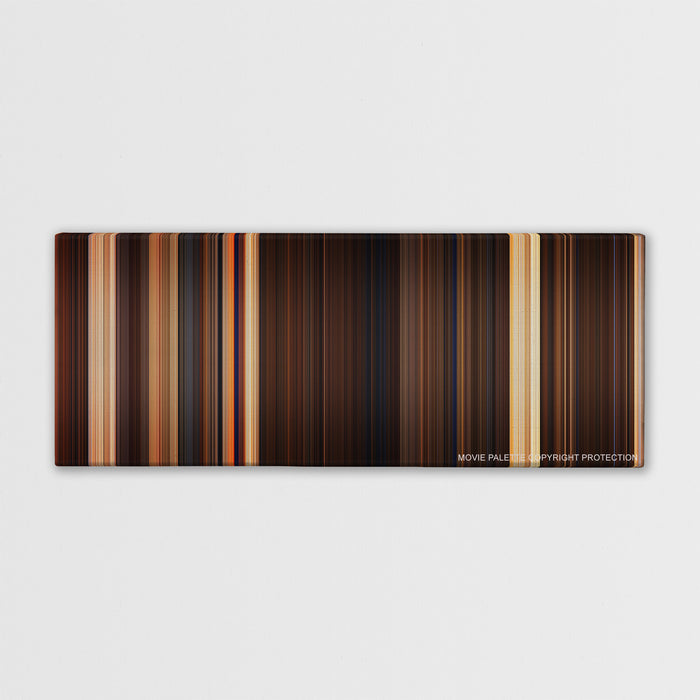 The Mummy color palette canvas print: thousands of thin vertical stripes of color