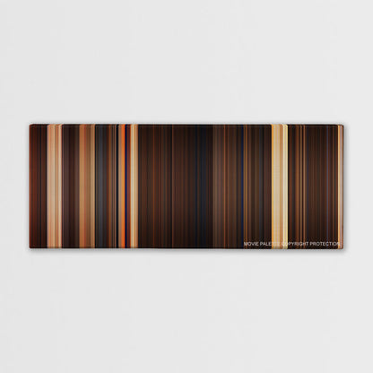 The Mummy color palette canvas print: thousands of thin vertical stripes of color