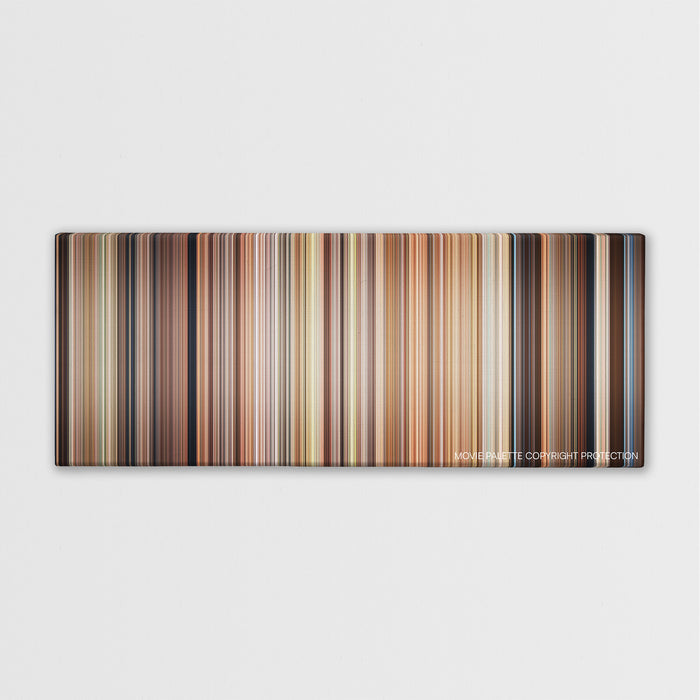 The Parent Trap color palette canvas print: thousands of thin vertical stripes of color