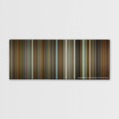 The Princess Diaries color palette canvas print: thousands of thin vertical stripes of color