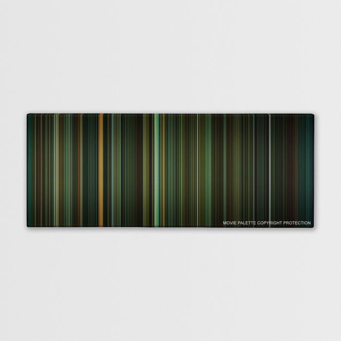 The Shape of Water color palette canvas print: thousands of thin vertical stripes of color