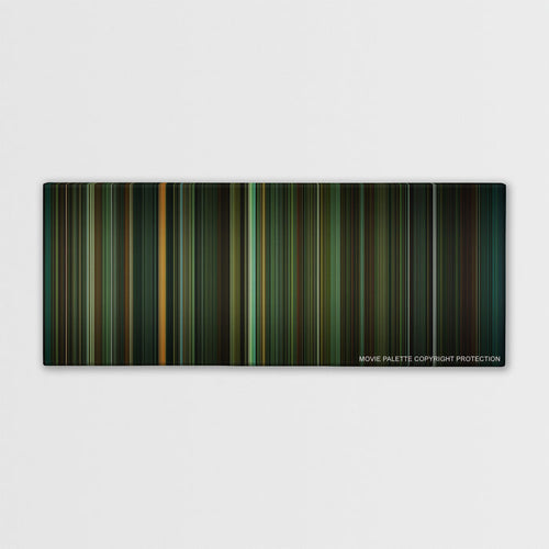 The Shape of Water color palette canvas print: thousands of thin vertical stripes of color