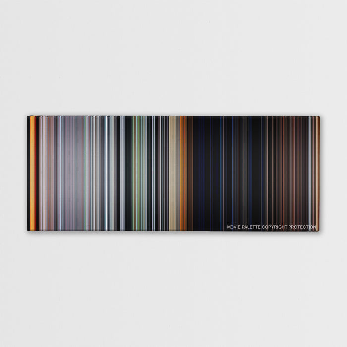 The Texas Chain Saw Massacre color palette canvas print: thousands of thin vertical stripes of color