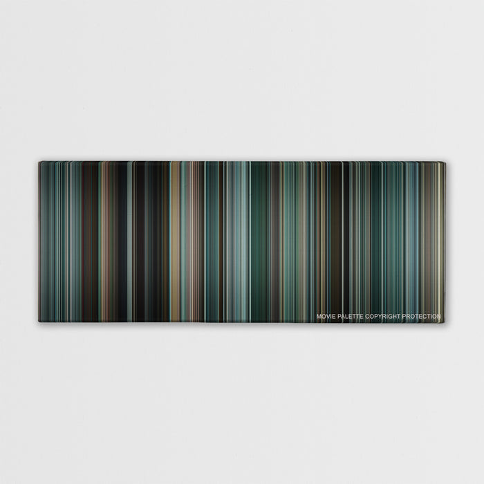 The Town color palette canvas print: thousands of thin vertical stripes of color