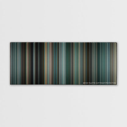 The Town color palette canvas print: thousands of thin vertical stripes of color