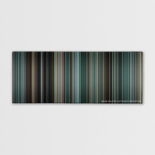 The Town color palette canvas print: thousands of thin vertical stripes of color
