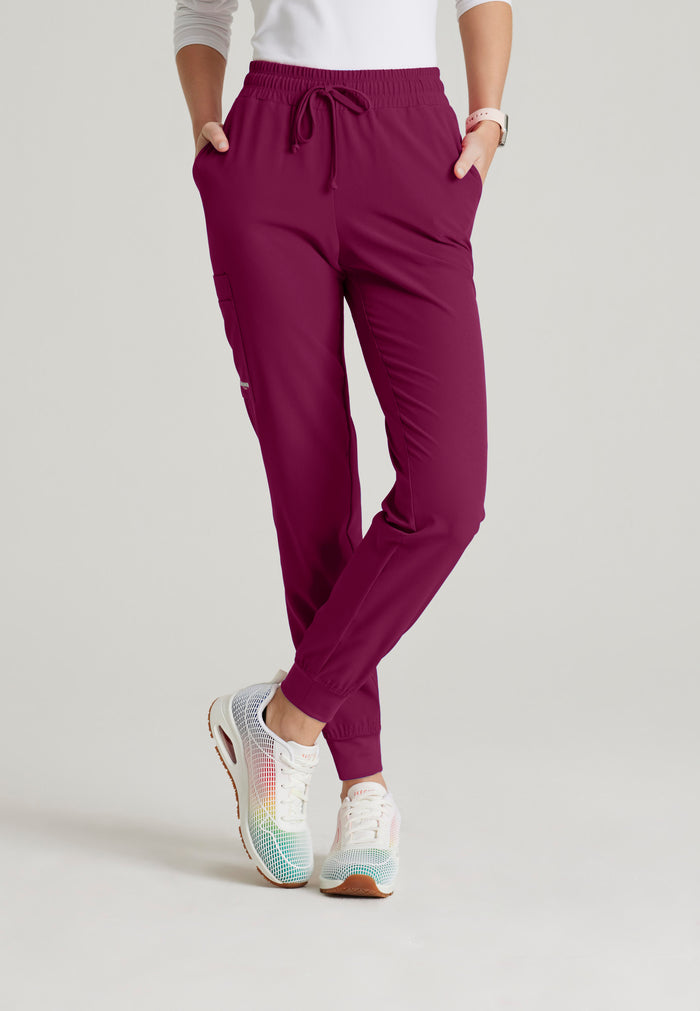 Theory Jogger - Wine - Grey's Anatomy Scrubs