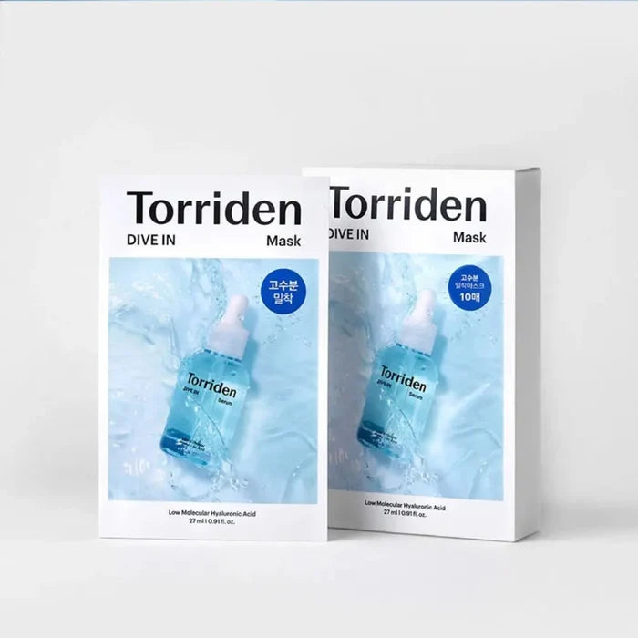 Torriden Dive - In Low Molecule Hyaluronic Acid Mask Sheet (10 Sheets) – Facial Mask | Korean Skincare Canada - VGLE Beauty