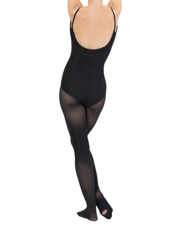 Body Wrappers women's convertible body tights in black