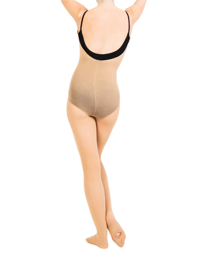 Body Wrappers women's convertible body tights in tan