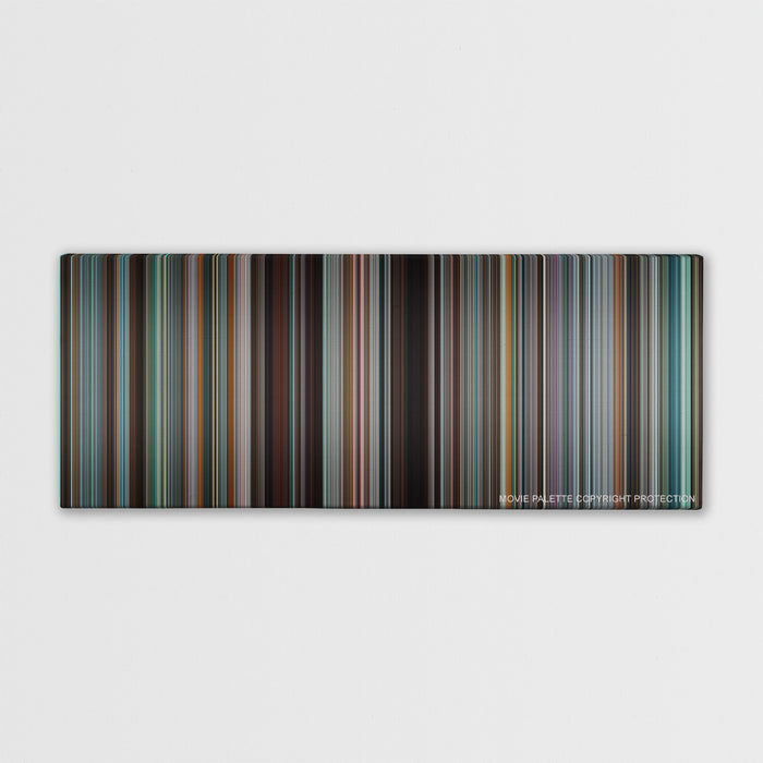 Tower Heist color palette canvas print: thousands of thin vertical stripes of color