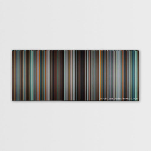 Tower Heist color palette canvas print: thousands of thin vertical stripes of color