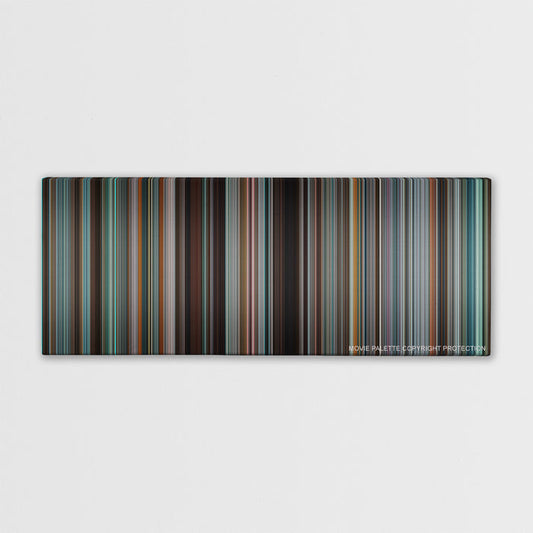 Tower Heist color palette canvas print: thousands of thin vertical stripes of color