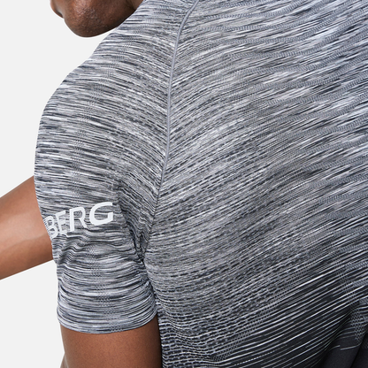 Trailberg Arc Seamless T-Shirt - Black/Moon Grey