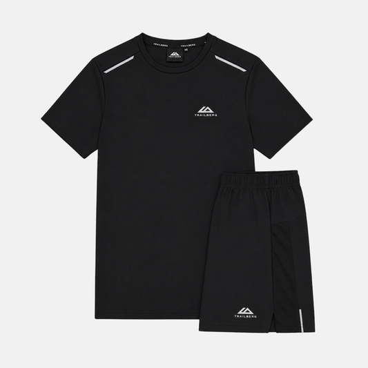 Trailberg Endura T-Shirt / Shorts Set - Black