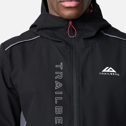 Trailberg SS26 Triathlon Windbreaker - Black/Volcano Grey