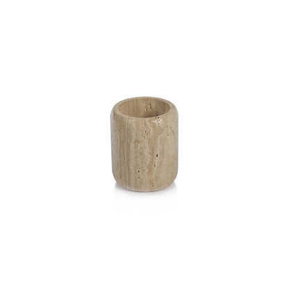 Travertine Marble Tumbler - Jar by Carlyle Avenue