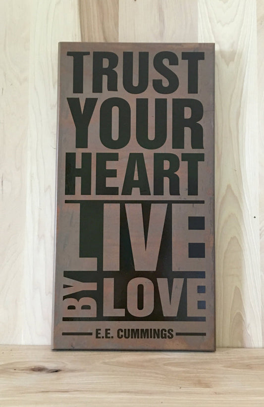 Trust your wood sign, wedding sign, wedding gift, anniversary gift