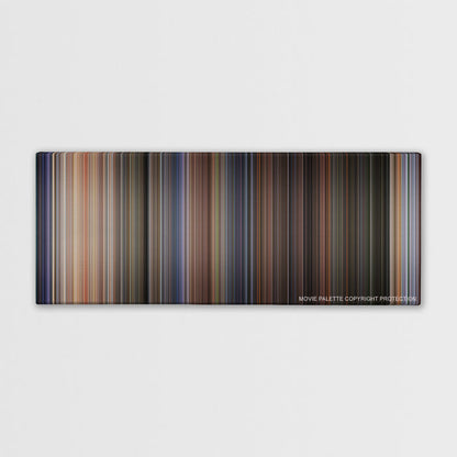 Twister color palette canvas print: thousands of thin vertical stripes of color