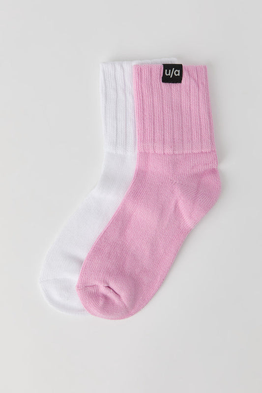 U/A Half-Crew Slouchy Socks (2 Pack)