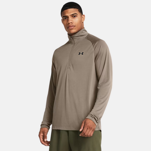 Under Armour Tech 1/4 Zip - Taupe Dusk