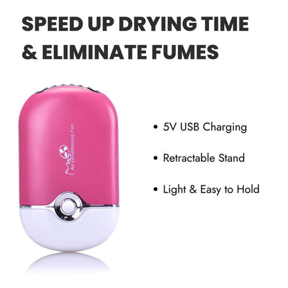 USB Mini Fan For Eyelash Extensions - Fast Charging - Light