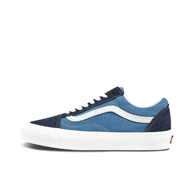 Old Skool Vault low-top sneakers, blue with navy panels and white side stripe