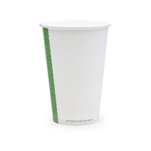 Vegware 16oz white hot cup, 89-Series | 89V-Series | 1000/cs
