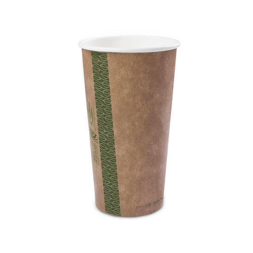 Vegware 20oz brown kraft hot cup | 89V-Series | 1000/cs
