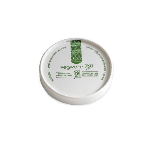 Vegware flat paper lid | 90-Series | 1000/cs