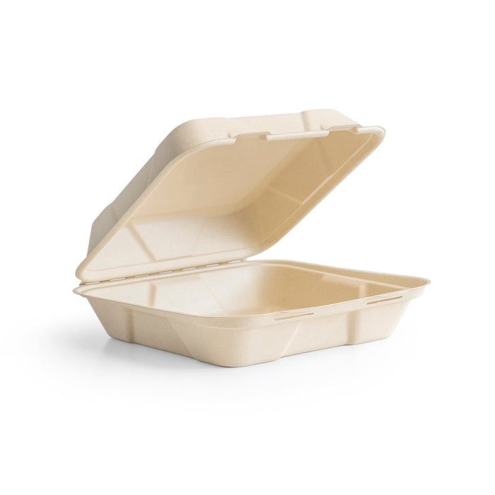 Vegware Nourish 10in Clamshell, Natural Molded Fiber | 200/cs