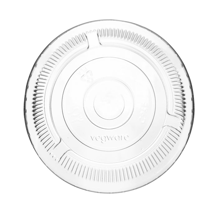 Vegware PLA flat lid straw-slot | 96V-Series | 1000/cs