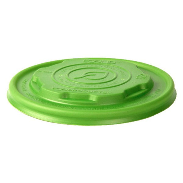 Vegware Veridian™ CPLA Soup Cup Lids - 8 oz. Green | 90-Series | 1000/cs