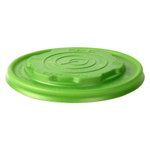 Vegware Veridian™ CPLA Soup Cup Lids - 8 oz. Green | 90-Series | 1000/cs