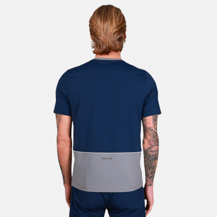Velozia Evolve T-Shirt - Grey/Navy