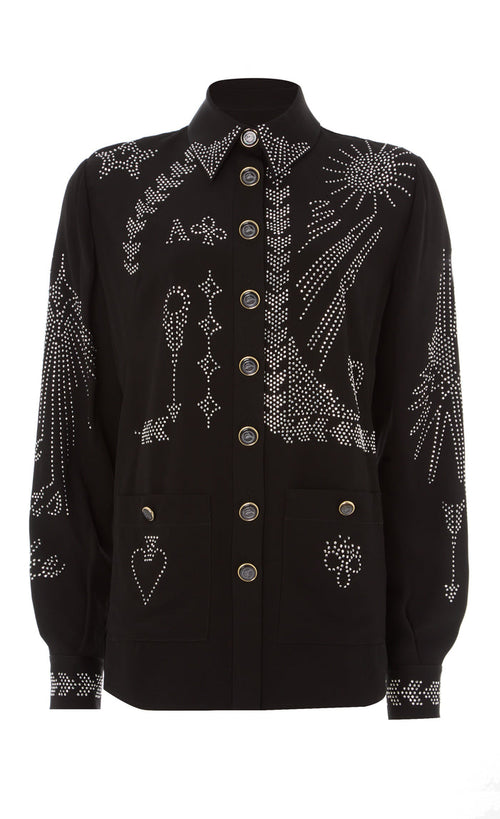 Villanelle Shirt Jacket - Black