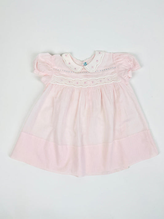 Vintage 1960s Handmade Baby Dress