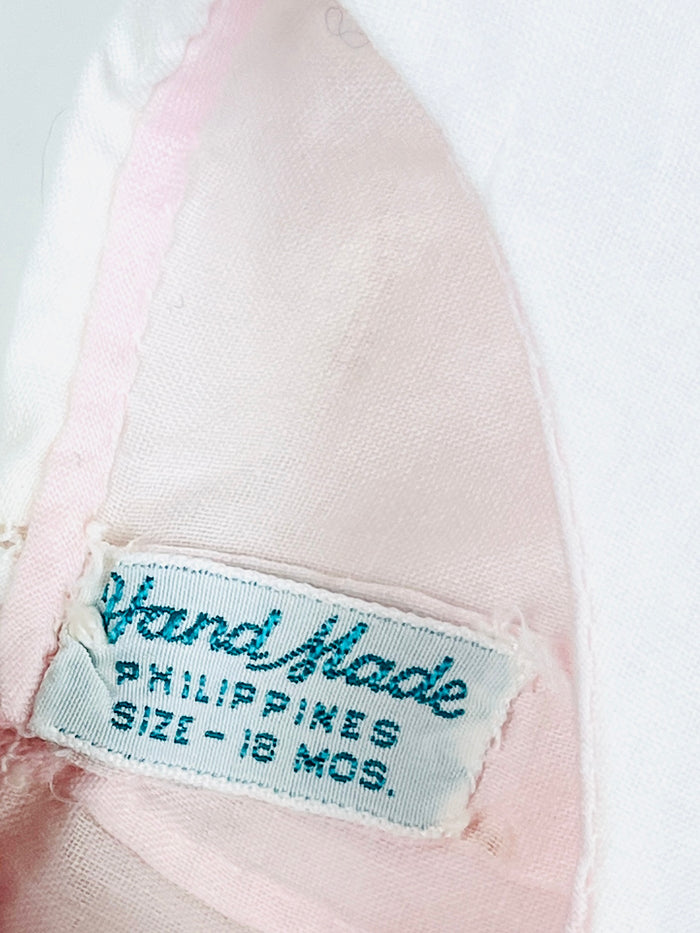 Vintage 1960s Handmade Baby Dress