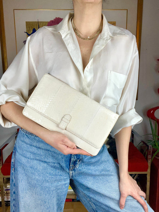 Vintage Battaglia Genuine Snakeskin Clutch