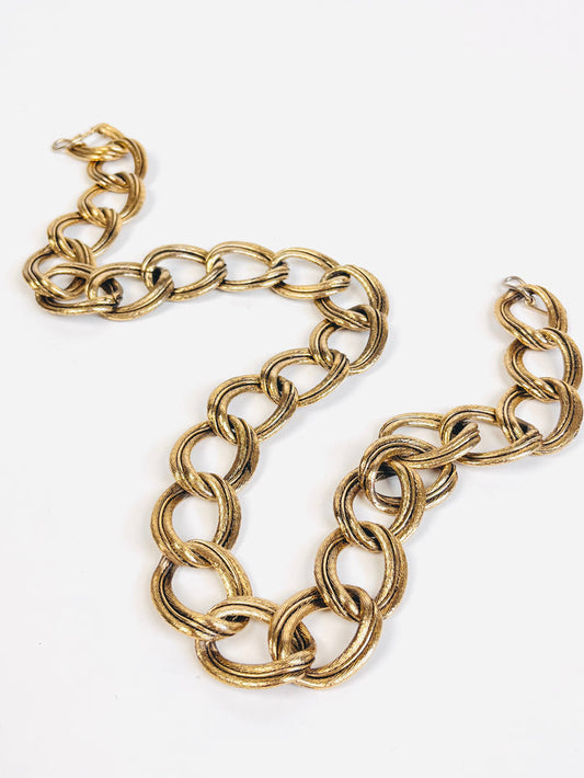Vintage Bronze Link Chain Belt
