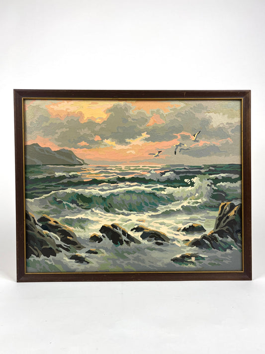 Vintage Paint by Numbers - Ocean Sunset
