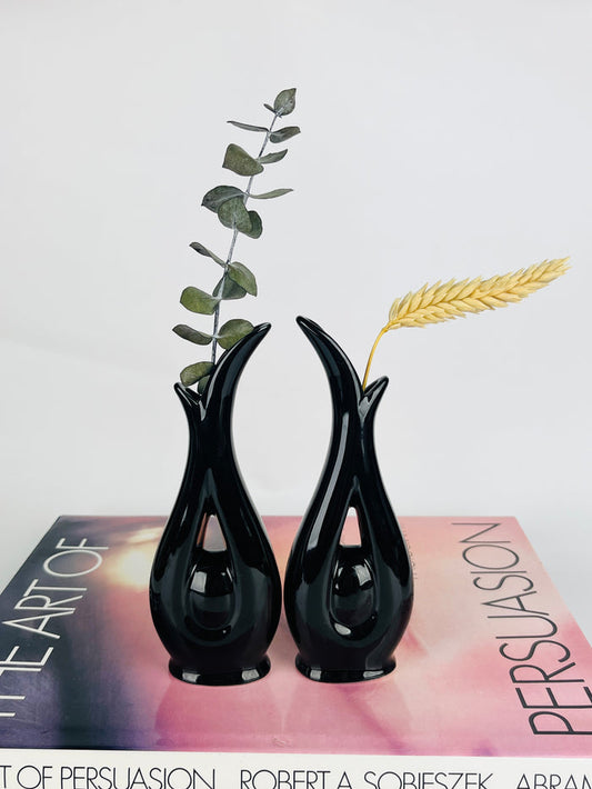 Vintage Porcelain Bud Vase Set, 2pc