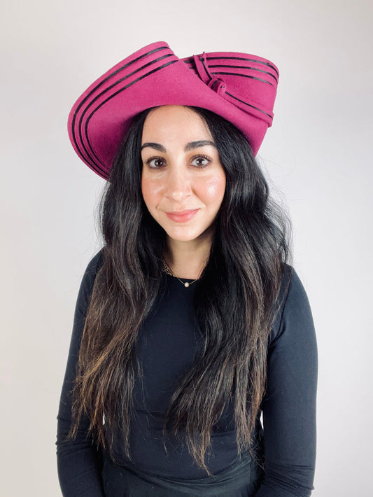 Vintage Sculptural Wool Hat by Adolfo II