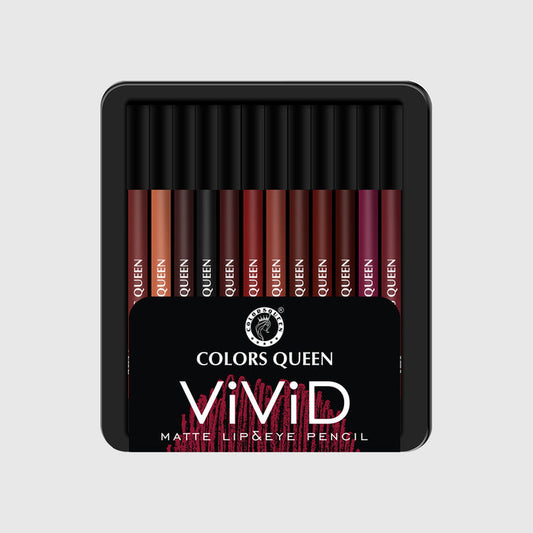 Colors Queen Vivid Matte Lip & Eye Pencil