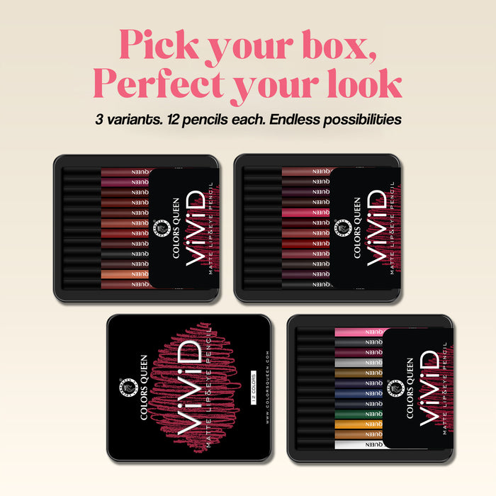 Colors Queen Vivid Matte Lip & Eye Pencil