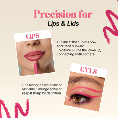 Colors Queen Vivid Matte Lip & Eye Pencil