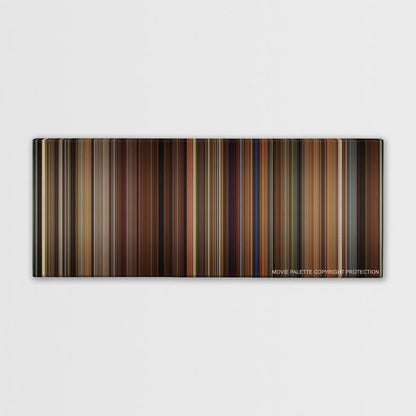 Walk the Line color palette canvas print: thousands of thin vertical stripes of color