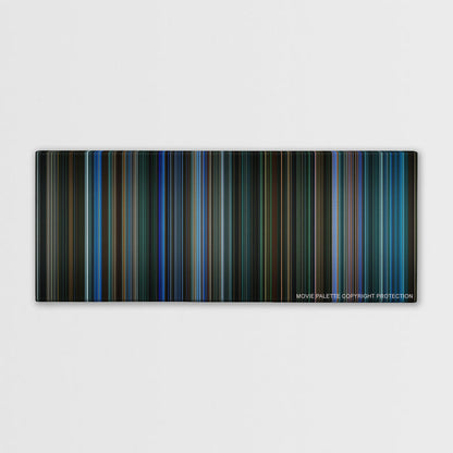 Watchmen color palette canvas print: thousands of thin vertical stripes of color