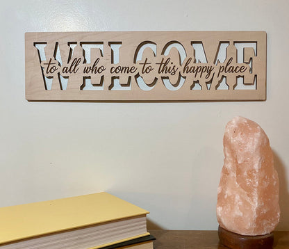 Welcome wood sign home decor, home wooden sign, welcome wooden sign, welcome home wood sign