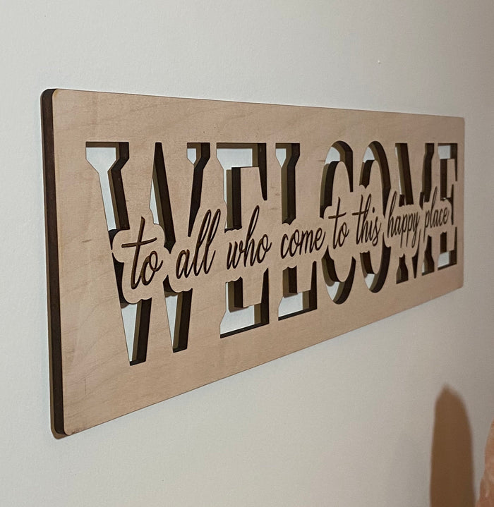 Welcome wood sign home decor, home wooden sign, welcome wooden sign, welcome home wood sign